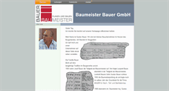 Desktop Screenshot of baumeister-bauer.com